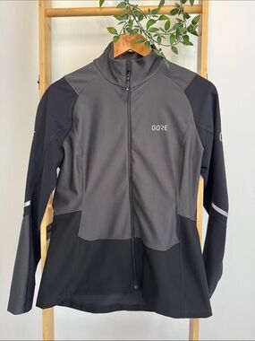 GORE X7 Women Cycling Jacket Partial GORE TEX Infinium Long Sleeve Grey/ Black